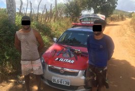Polícia militar prende dupla que atirou contra guarnição em Coité do Noia