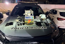 Polícia Militar prende homem com drogas, armas e munições na BR-349, em Alagoas