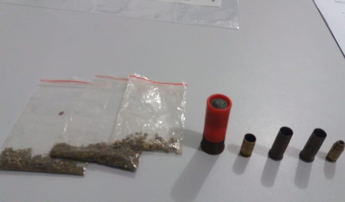 Polícia prende suspeito de tráfico de drogas e apreende maconha, no Agreste