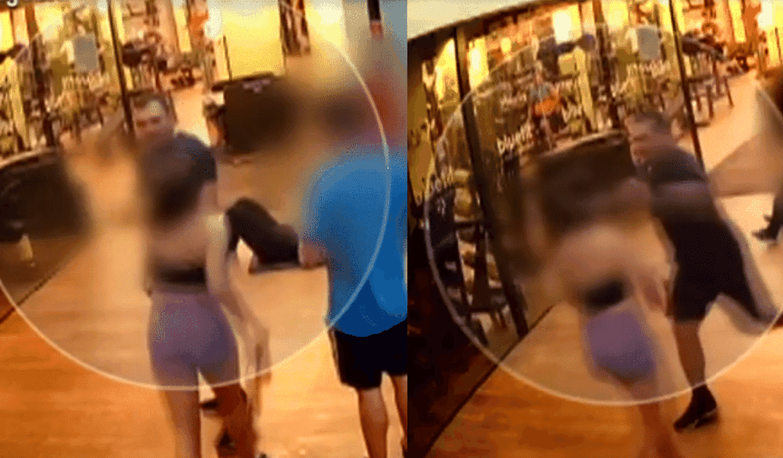 VÍDEO: Policial militar golpeia jovem com soco no rosto em discussão por aparelho na academia, em GO