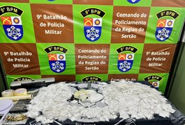 PM descobre drogas enterradas no Sertão e apreende arma de fogo em Porto Real do Colégio