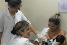EX-BBB Adriana Sant´Anna pede ‘socorro’ para amamentar o filho