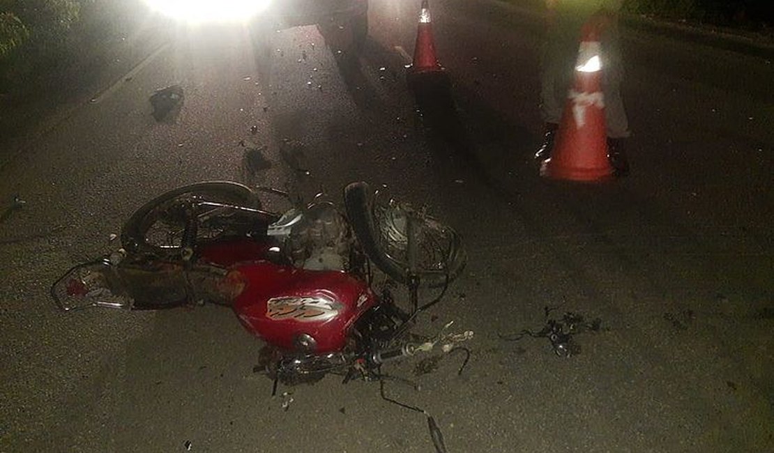 Motociclista morre em colisão frontal com caminhonete no Agreste de Alagoas