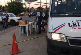 Lei Seca flagra motoristas conduzindo sob efeito de álcool em Arapiraca