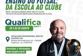Técnico da Seleção Brasileira Feminina de Futsal fará curso em Arapiraca neste fim de semana