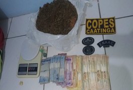 COPES registra apreensões de drogas nas cidades de Piranhas e Olho d’Água do Casado