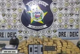 Polícia prende dupla com 60 kg de drogas