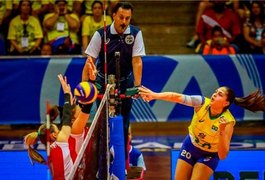 Brasil vence Azerbaijão e fica perto de uma vaga no vôlei feminino de Tóquio 2020