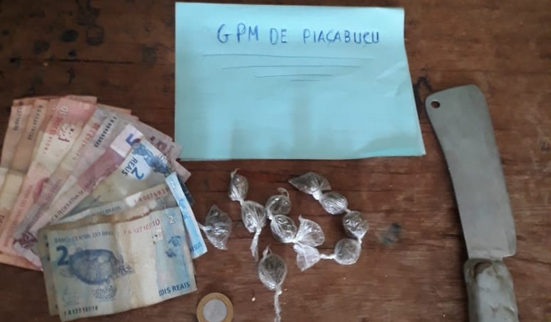 Suspeito de tráfico de drogas é preso em Piaçabuçu