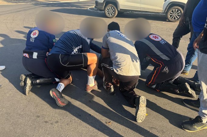 Colisão entre motos deixa homem ferido no bairro Jardim Tropical, em Arapiraca