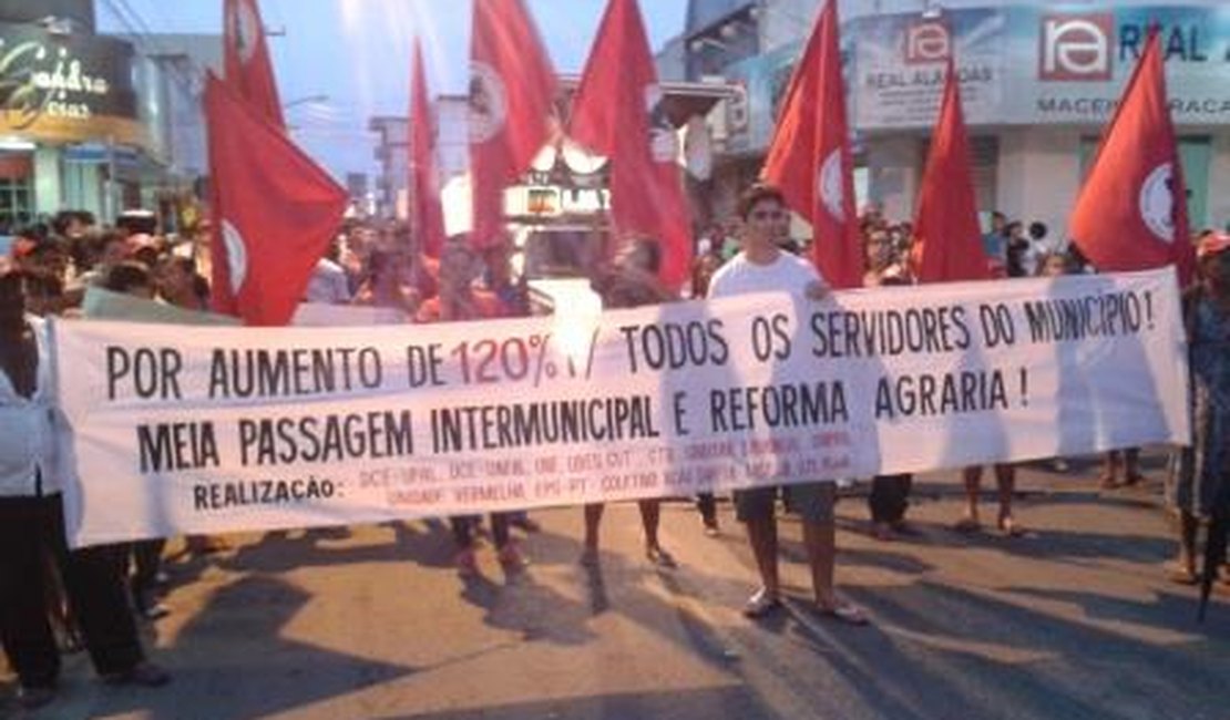Mais uma manifestação ocorre pacificamente em Arapiraca