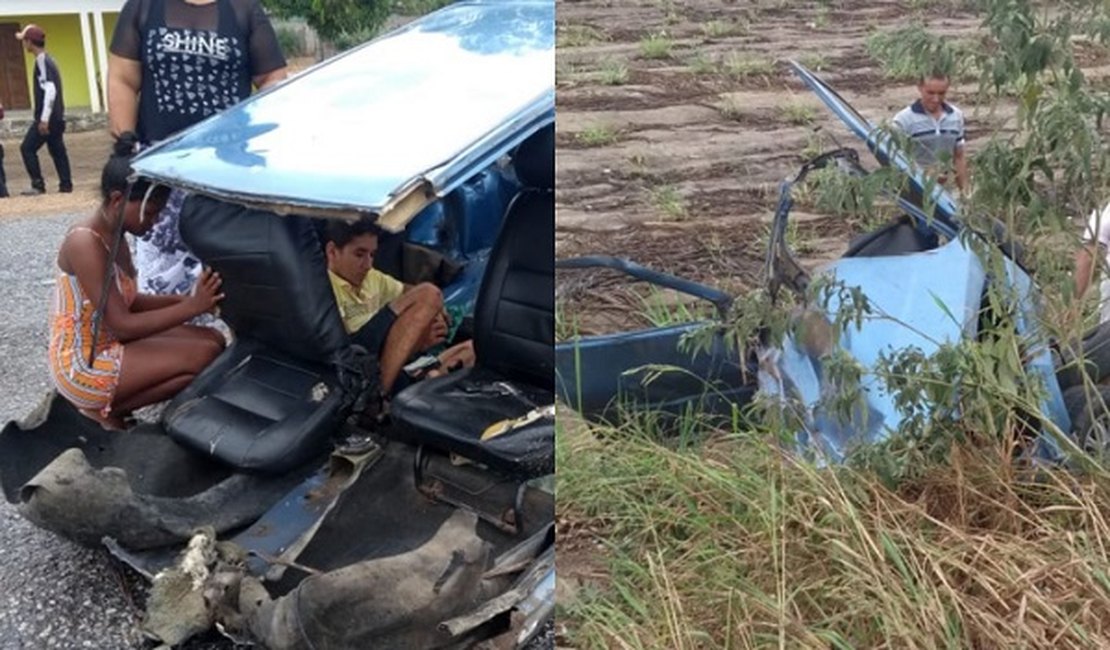Homem morre em acidente envolvendo transporte coletivo; passageiros ficam feridos