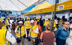 Ação dos dia das crianças do Ronda no bairro, em Arapiraca