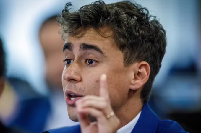 Estudante do ES é preso em flagrante pela PF por ameaçar matar o deputado federal Nikolas Ferreira