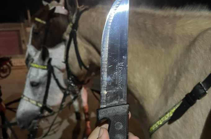 Homem é flagrado com faca na cintura e assina TCO no Centro de Arapiraca