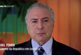 Michel Temer faz vídeo para tranquilizar atletas e turistas sobre Olimpíada