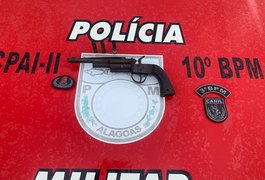 Canil do 3º BPM apreende arma de fogo em residência na zona rural de Palmeira dos Índios