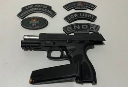 Polícia prende homem de 24 anos com arma de fogo em bar na zona rural de Feira Grande