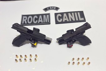 Homem é preso com duas pistolas e munições durante ação da ROCAM e Canil em Arapiraca