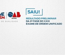 OAB divulga resultado preliminar da 2ª fase do Exame de Ordem