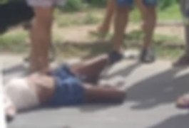 Mulher fica ferida após ser atropelada por carro no Sertão alagoano