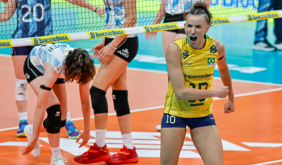 Brasil vence Argentina no vôlei feminino e garante vaga nas Olimpíadas