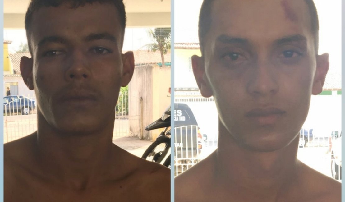 PM prende dupla com arma de fogo e drogas no Agreste de Alagoas