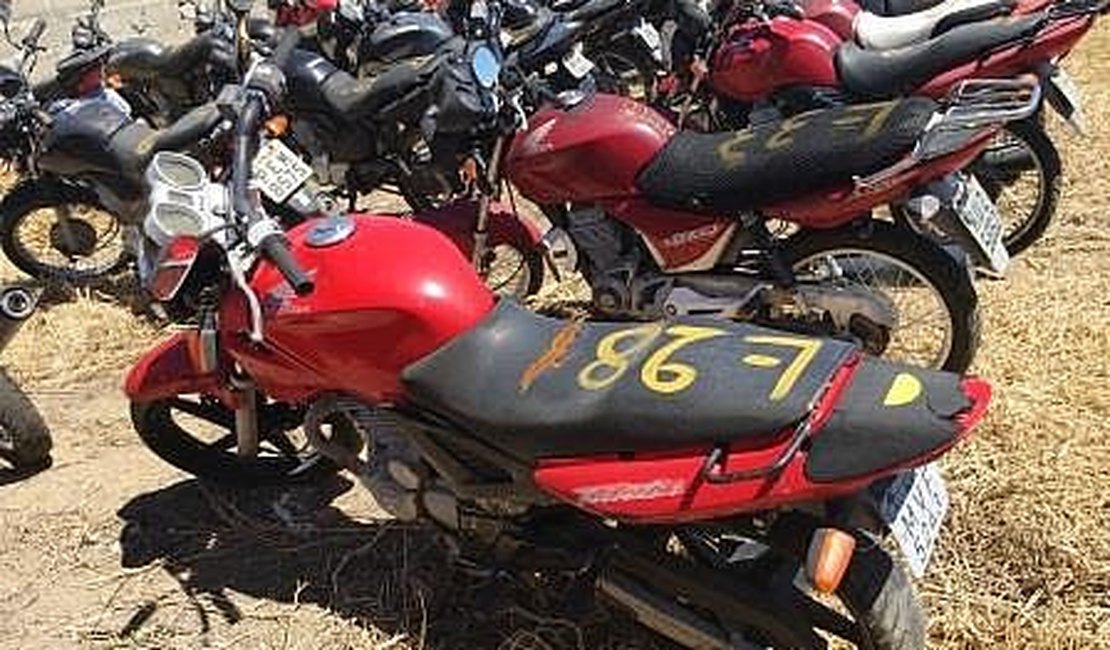 Detran/AL promove leilão de 236 motos e carros nesta quinta-feira