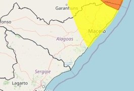 Mais de 40 cidades de AL entram em alerta para chuvas