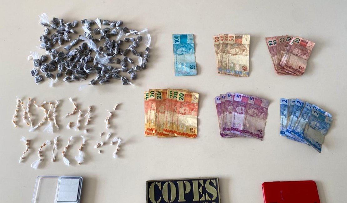 PM apreende mais de 200 porções de drogas no Sertão alagoano