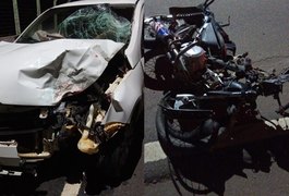 Colisão envolvendo carro e moto deixa um morto em Girau do Ponciano