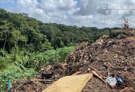IMA aplica multa de R$ 200 mil e embarga área usada como lixão irregular em Barra de Santo Antônio