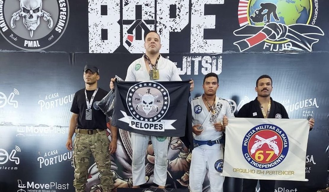 Militar do 3º BPM conquista medalhas de ouro e prata no II desafio do Bope de Jiu-Jitsu