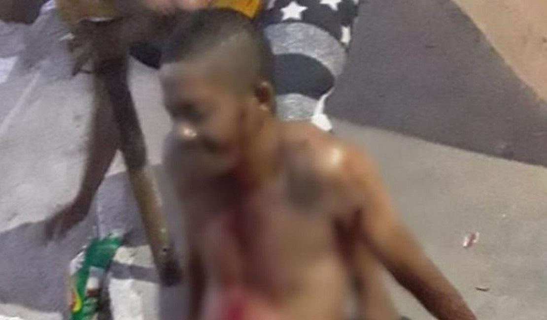 Assaltantes efetuam golpes de arma branca contra vítima de assalto em São Miguel dos Campos