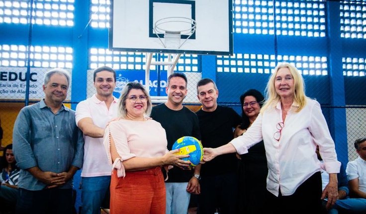 Governador Paulo Dantas entrega ginásio e revitalização da Escola Estadual em Maceió