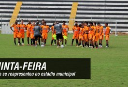 Elenco do ASA se reapresentou no estádio municipal