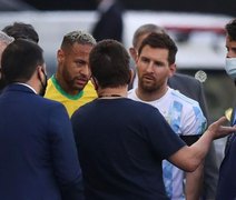 Após jogadores descumprirem protocolo sanitário, partida entre Brasil e Argentina é encerrada