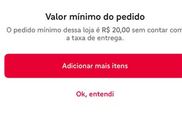 iFood é proibido pela Justiça de cobrar valor mínimo para pedidos