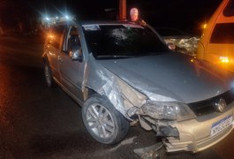 Acidente entre dois veículos de passeio é registrado em trecho da AL-485 na zona rural de Arapiraca