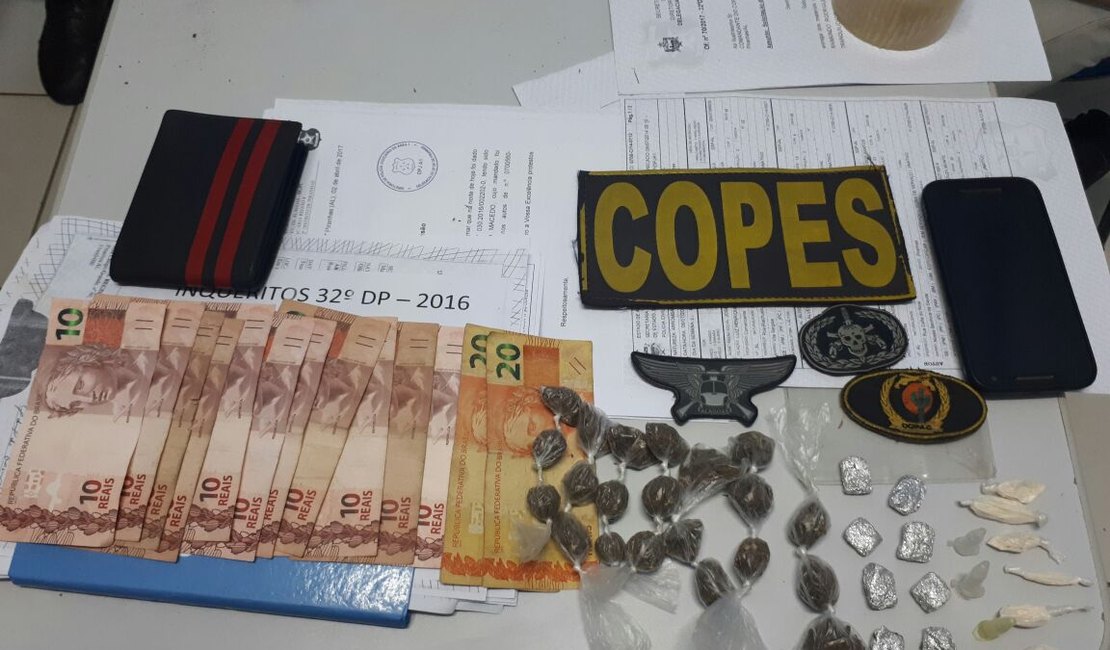 Jovens são detidos suspeitos de tráfico de drogas, em Piranhas