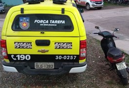 Força Tarefa flagra dois menores com moto roubada, em Arapiraca