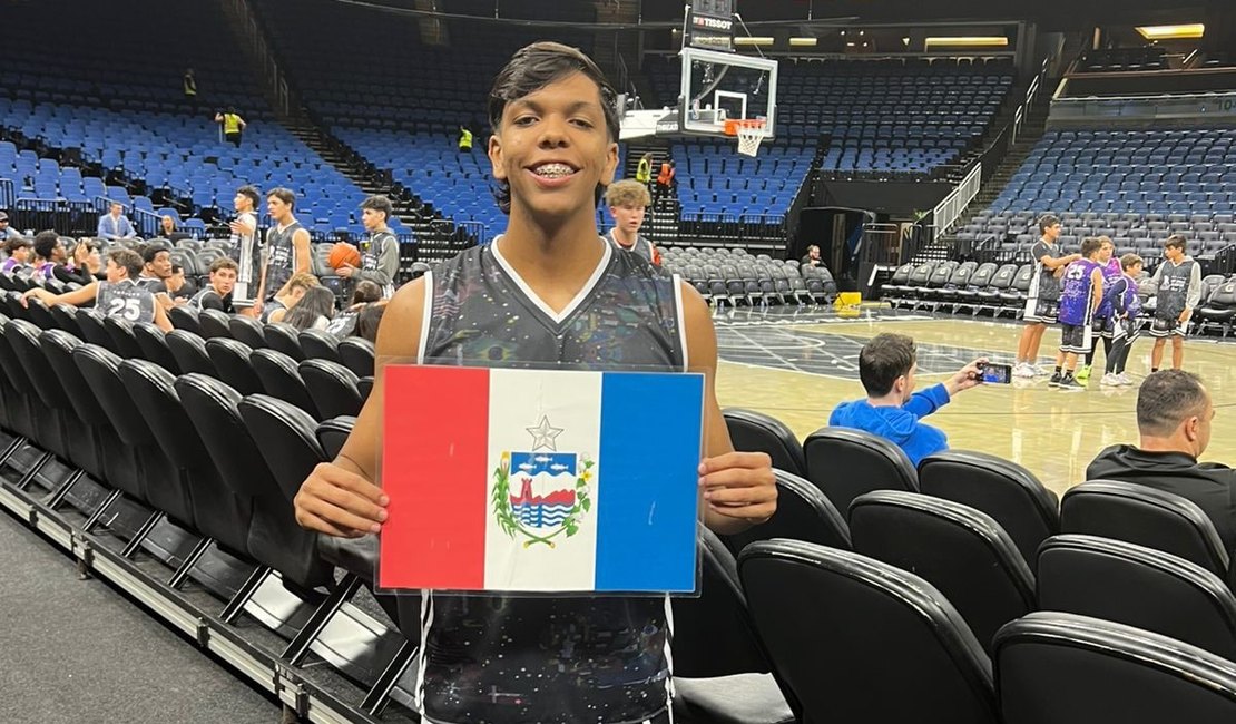 Atleta arapiraquense faz história no basquete representando Alagoas em Orlando