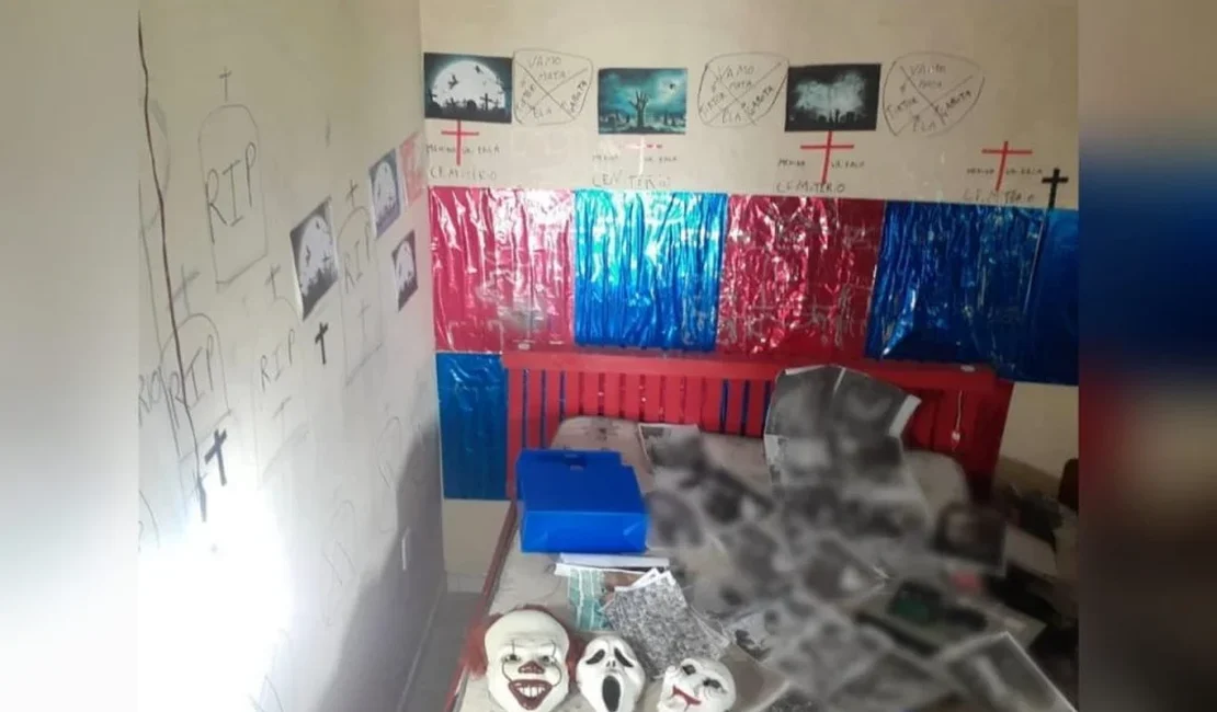 Polícia encontra rituais satânicos e pornografia infantil em 'quarto macabro'