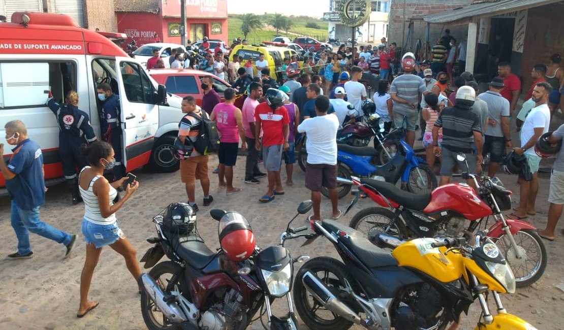 VÍDEO. Comerciante é assassinado a tiros na frente de borracharia, em Arapiraca