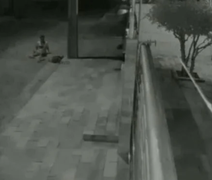 Vídeo mostra homem caindo de poste após levar choque enquanto furtava fios de energia elétrica na PB