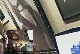 Post de Neymar revela quadro de Marquezine na parede da sala