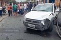 Acidente entre carro e moto deixa motociclista ferido no bairro Canafistula, em Arapiraca