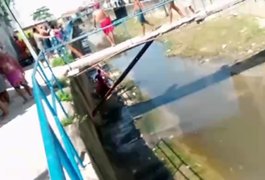 Mulher cai dentro de riacho e sofre ferimentos no Vale do Reginaldo, em Maceió