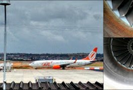 Avião faz pouso de emergência em Aracaju após turbina sugar pássaro
