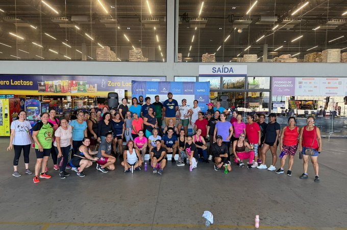 Promessas de Ano Novo em ação: segunda-feira começa fitness no Jomart Atacarejo